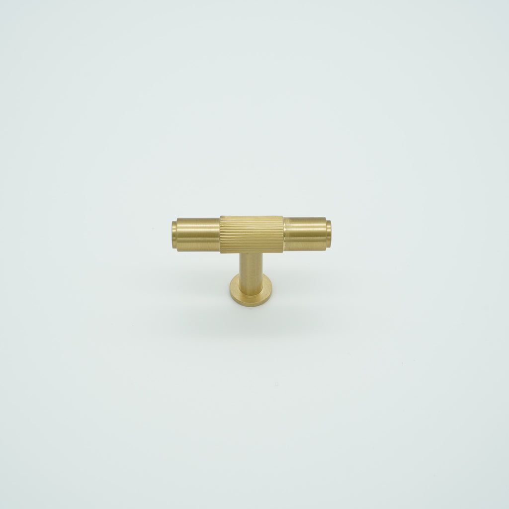 Linea T-Bar Knob Solid Brass Cabinet Knob
