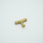 Linea T-Bar Knob Solid Brass Cabinet Knob