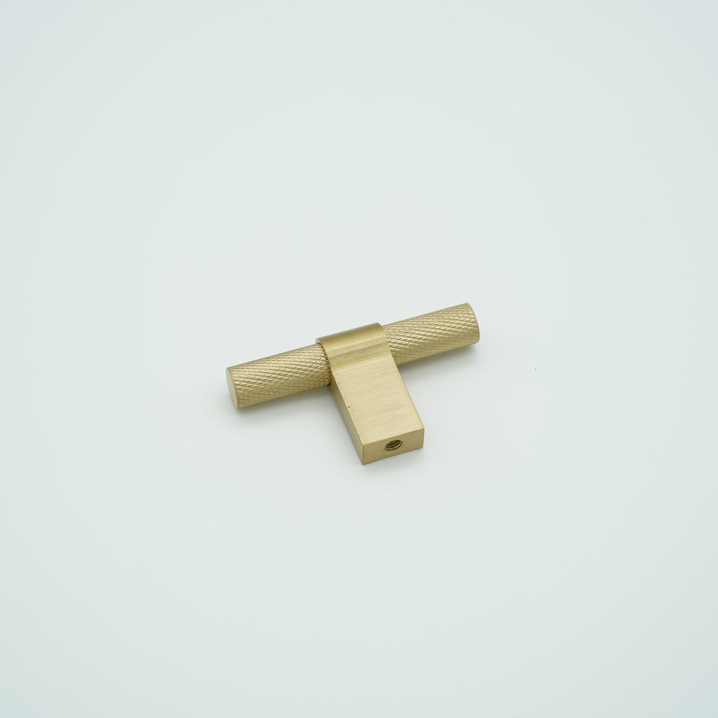 Forge T-Bar Knob Solid Brass Cabinet Knob