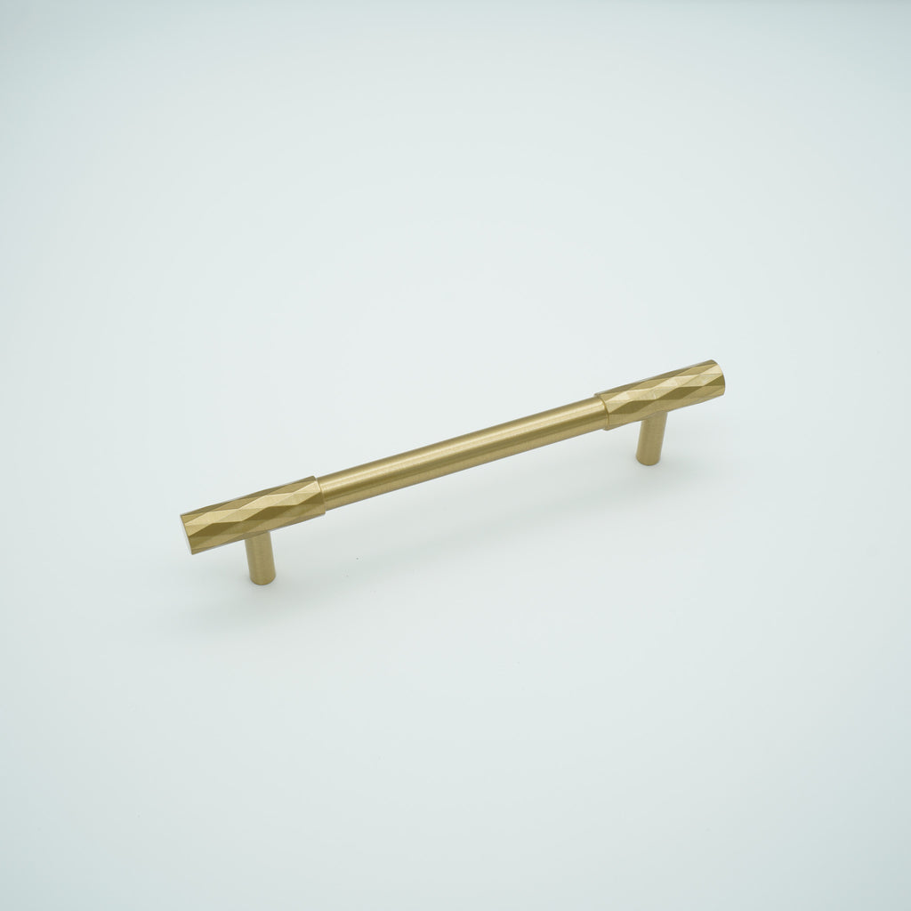 Facet Solid Brass Cabinet Handle