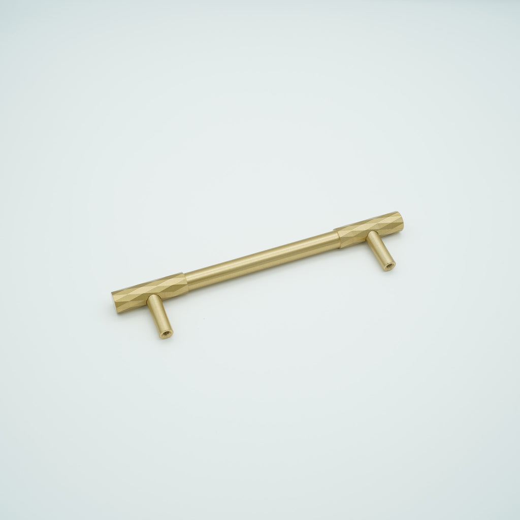 Facet Solid Brass Cabinet Handle
