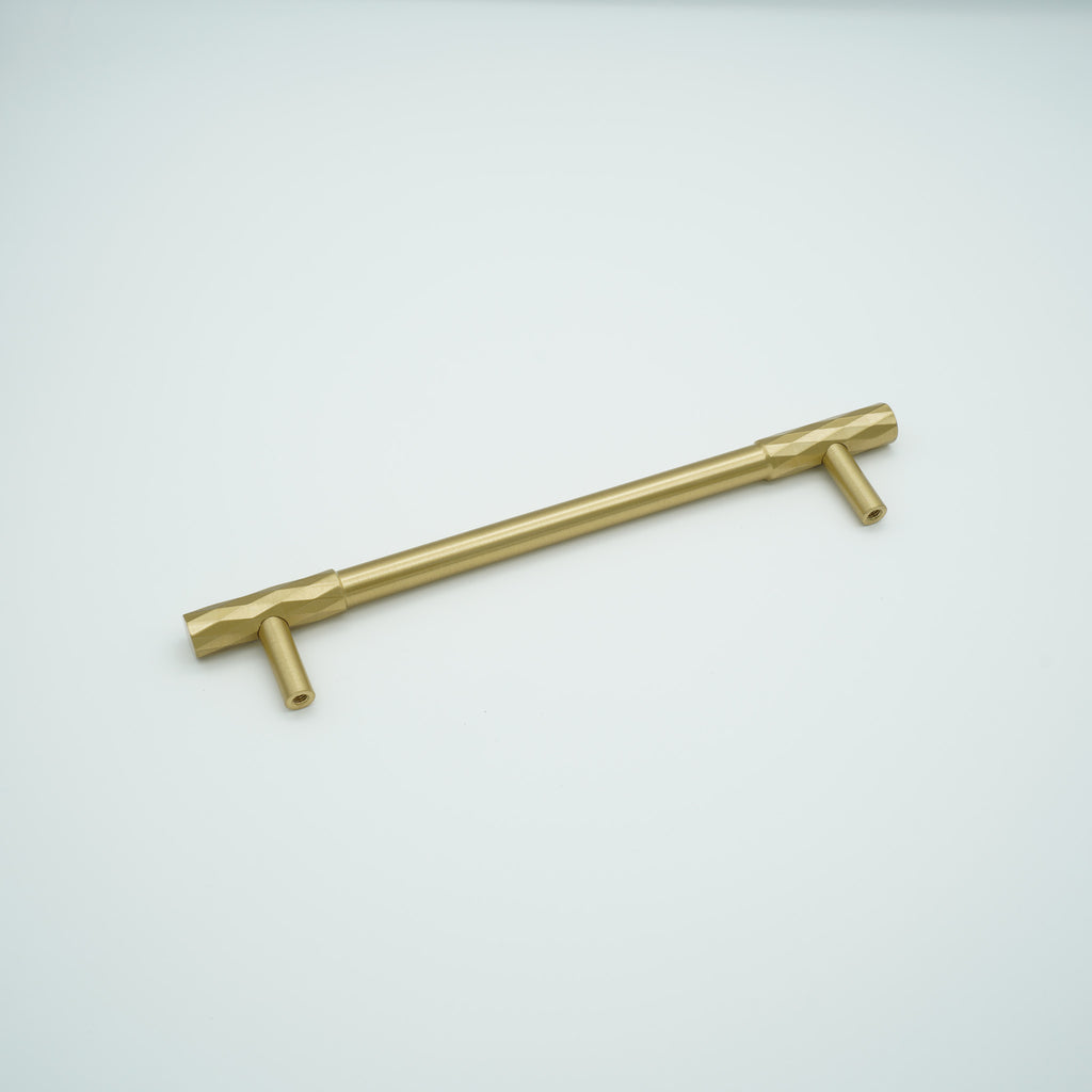 Facet Solid Brass Cabinet Handle