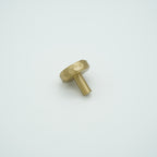 Facet Round Knob Solid Brass Cabinet Knob