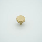 Facet Round Knob Solid Brass Cabinet Knob