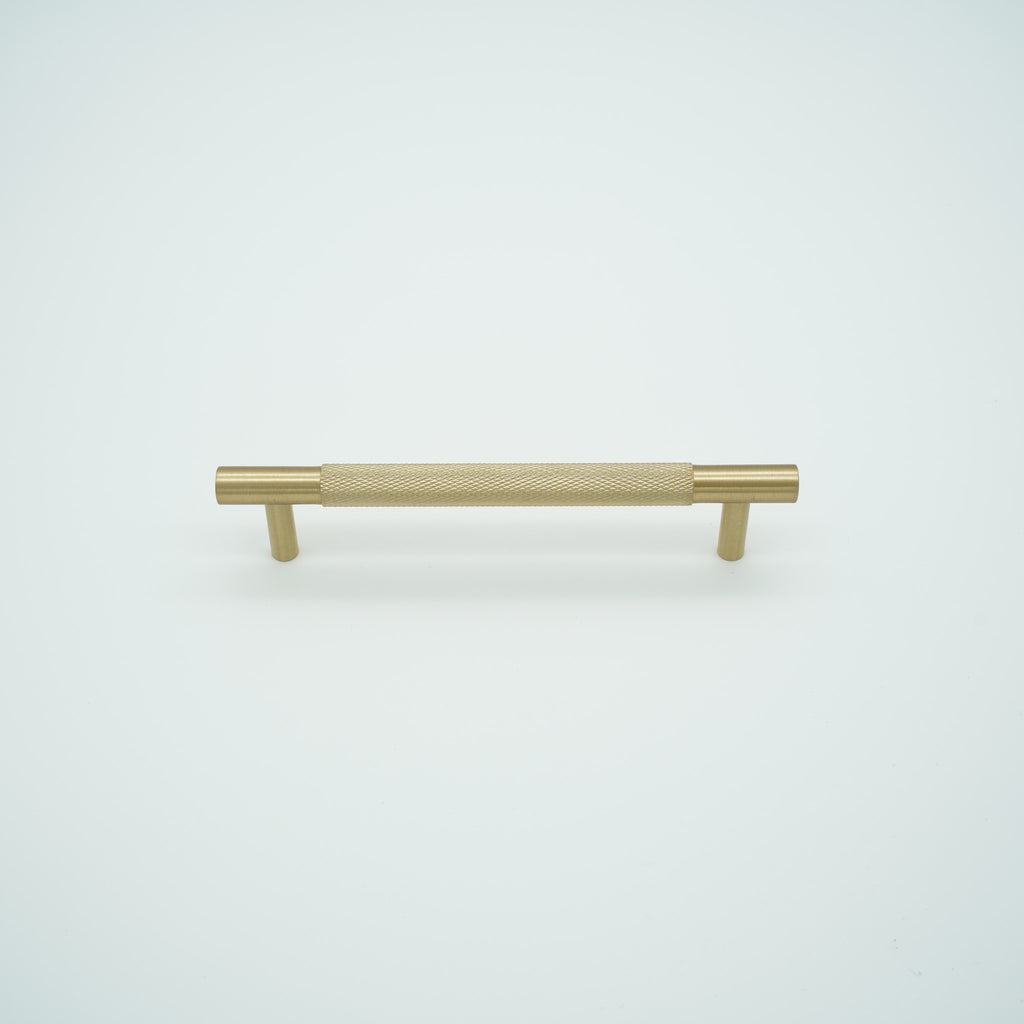 Knox Knurled Solid Brass Cabinet Handle