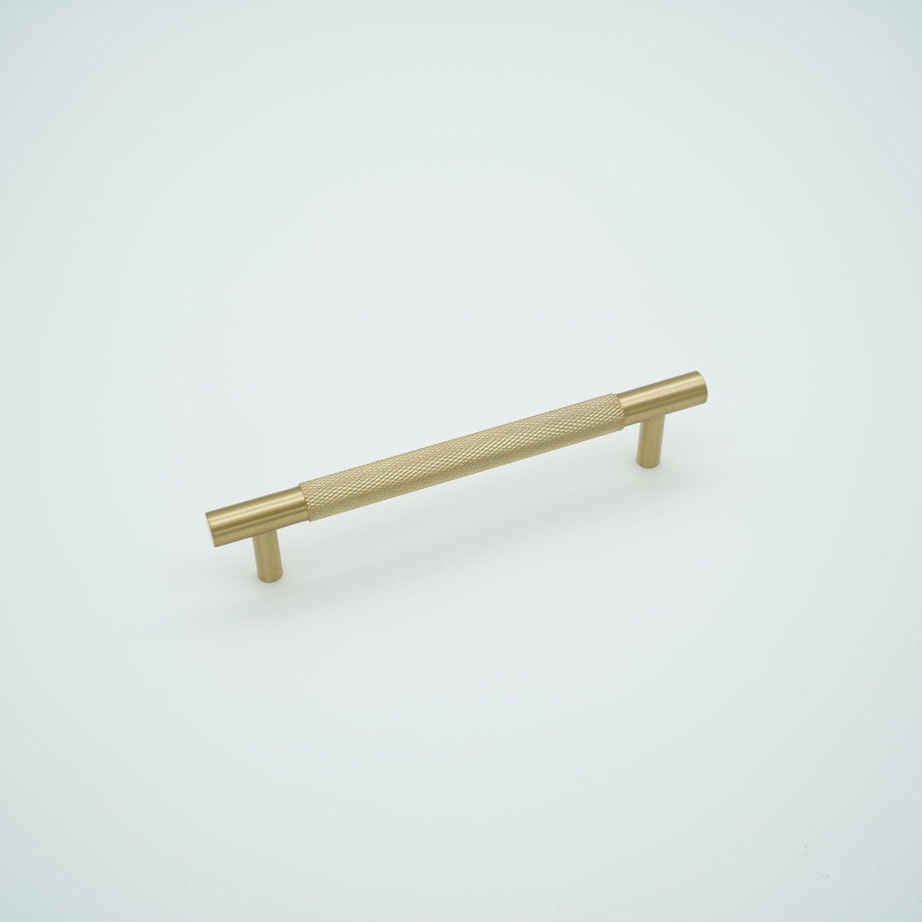 Knox Knurled Solid Brass Cabinet Handle