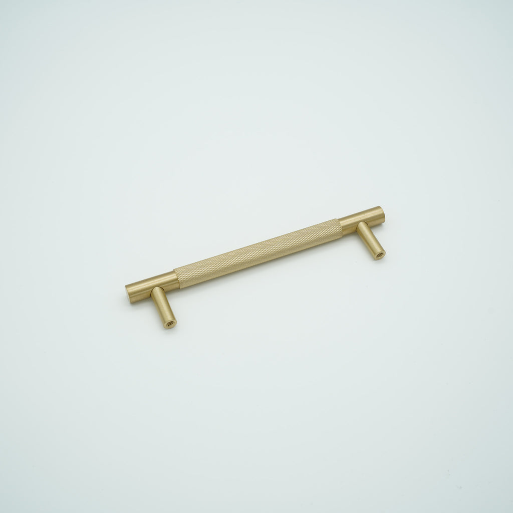 Knox Knurled Solid Brass Cabinet Handle