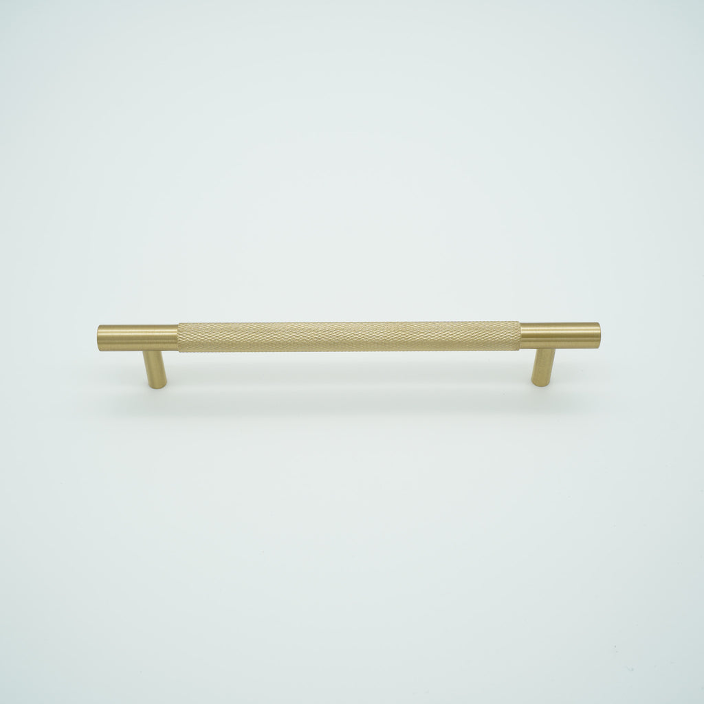 Knox Knurled Solid Brass Cabinet Handle