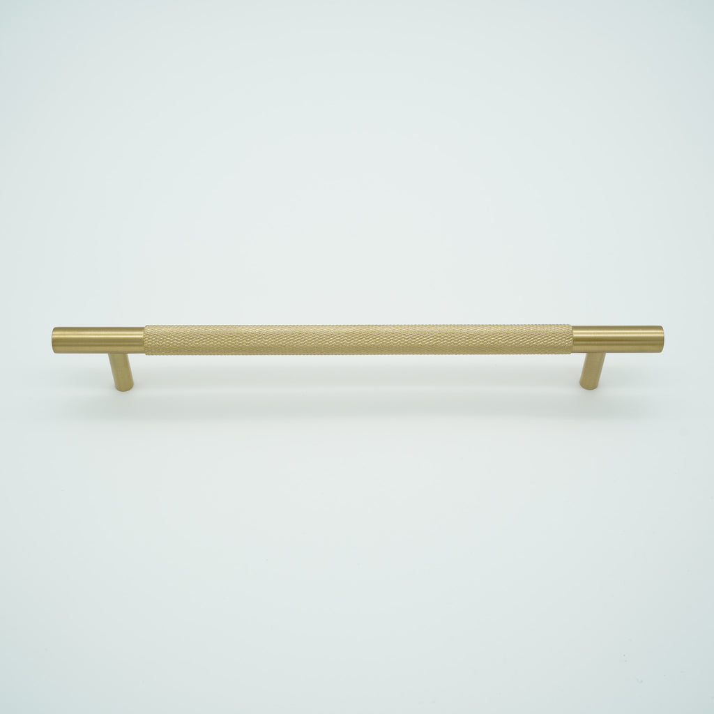 Knox Knurled Solid Brass Cabinet Handle