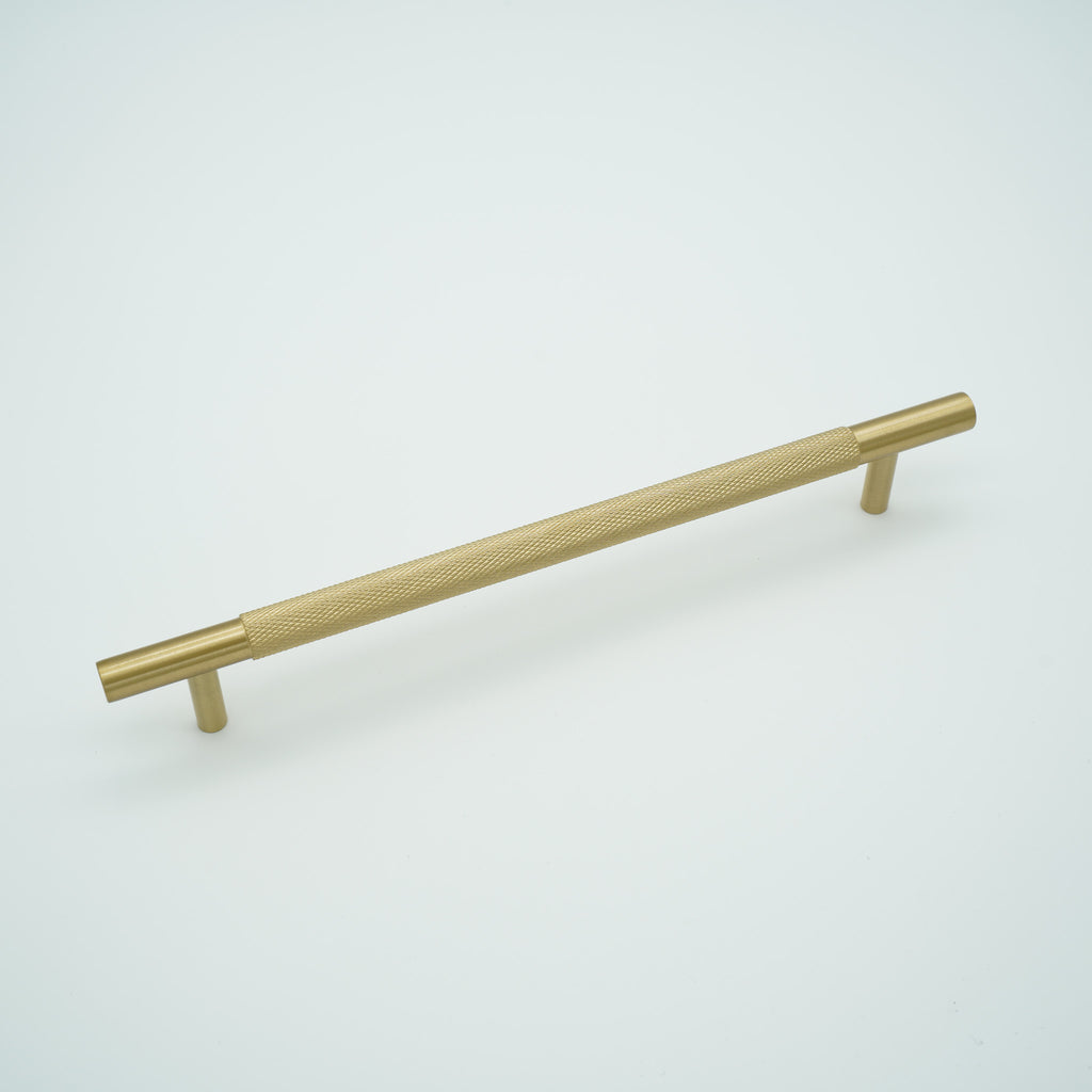 Knox Knurled Solid Brass Cabinet Handle