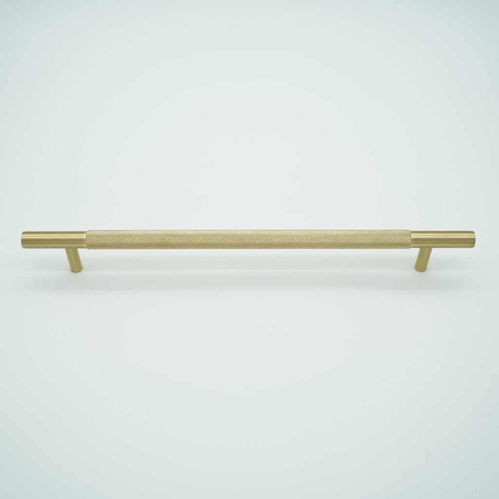 Knox Knurled Solid Brass Cabinet Handle