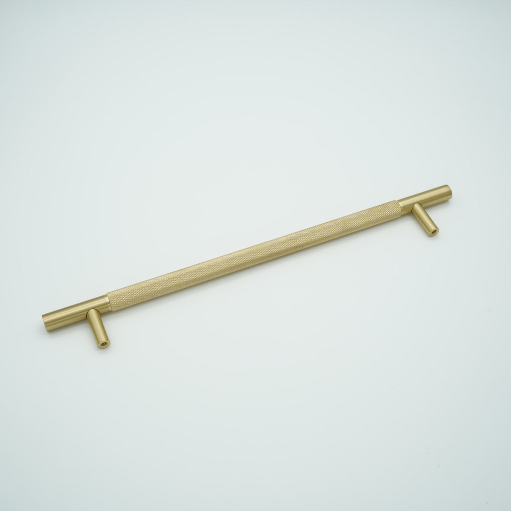 Knox Knurled Solid Brass Cabinet Handle