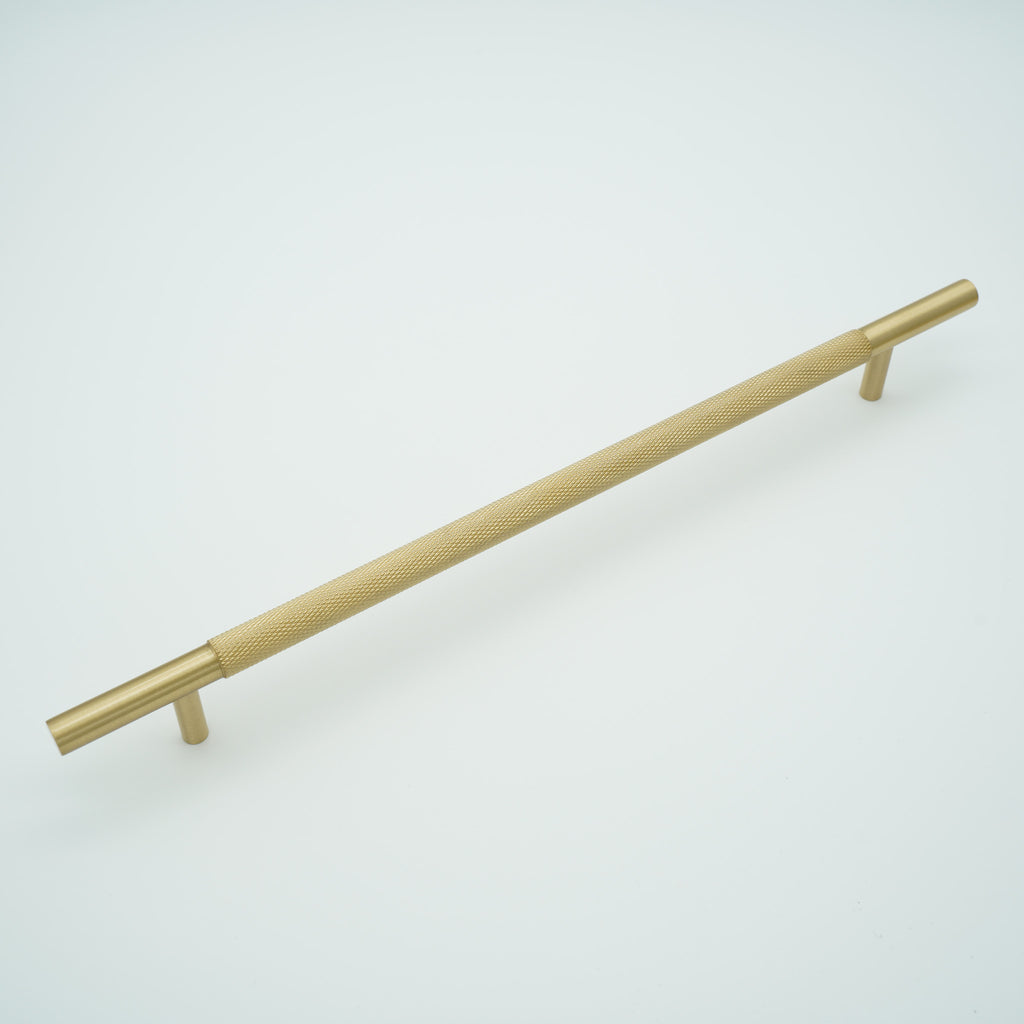 Knox Knurled Solid Brass Cabinet Handle