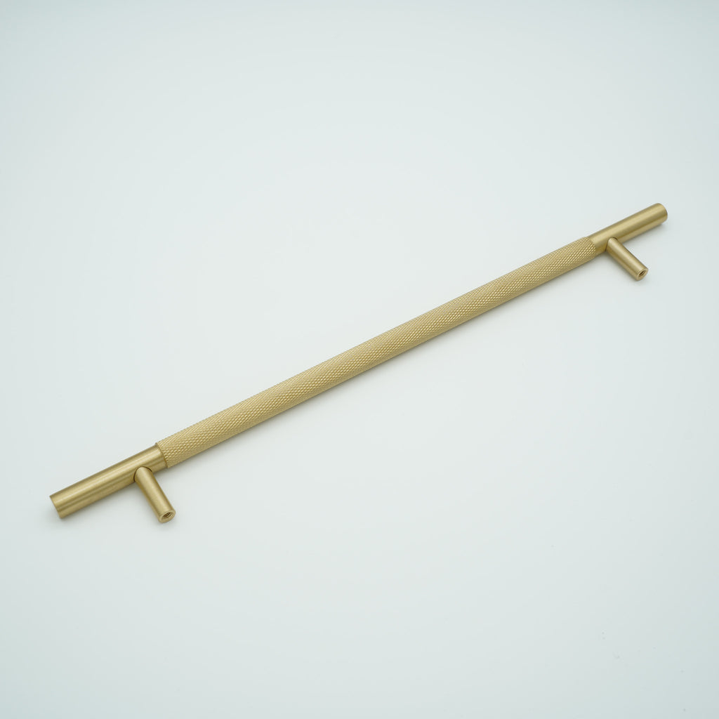 Knox Knurled Solid Brass Cabinet Handle