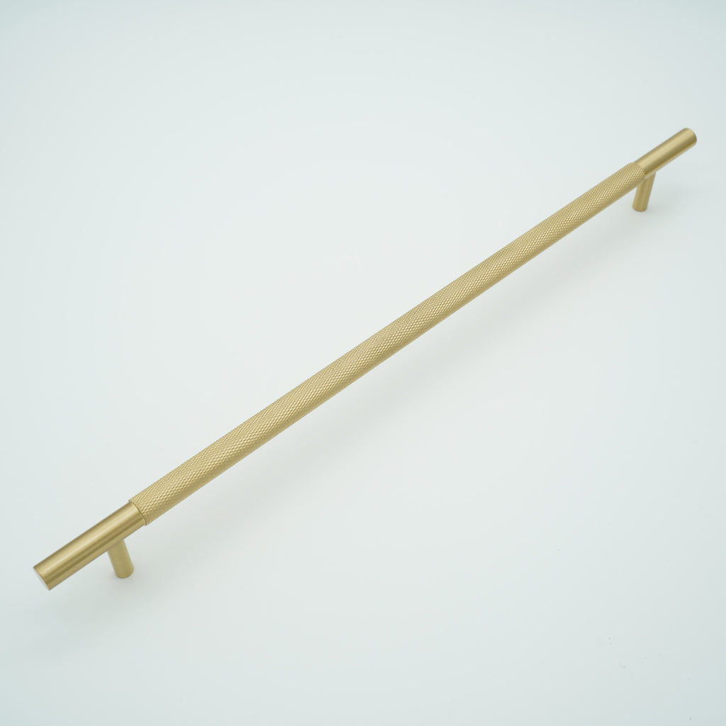 Knox Knurled Solid Brass Cabinet Handle
