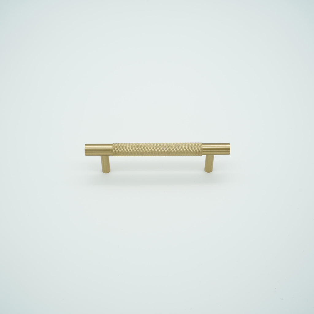 Knox Knurled Solid Brass Cabinet Handle