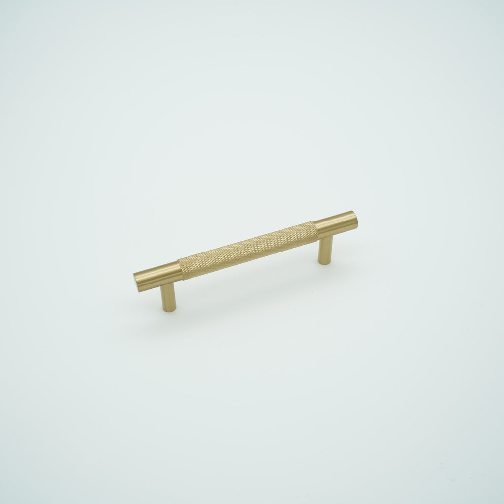 Knox Knurled Solid Brass Cabinet Handle