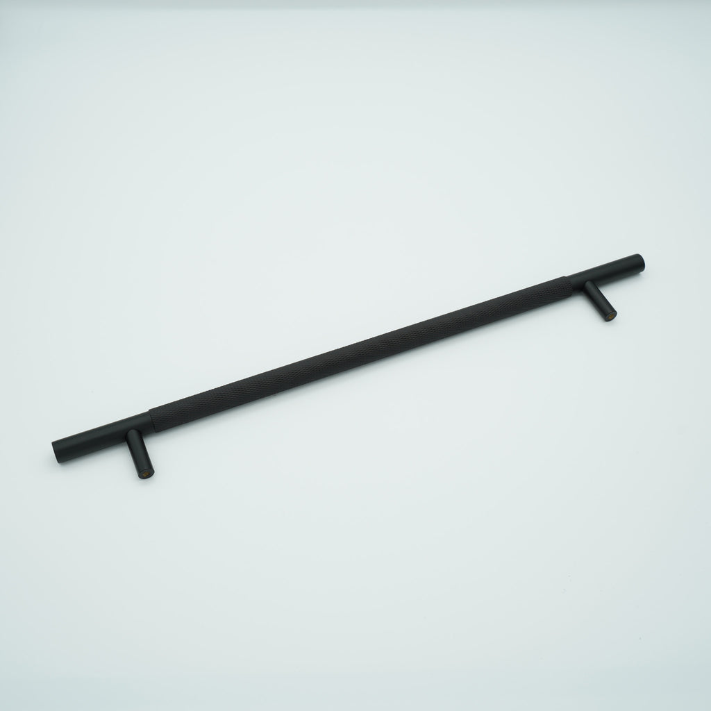 Knox Knurled Solid Brass Cabinet Handle