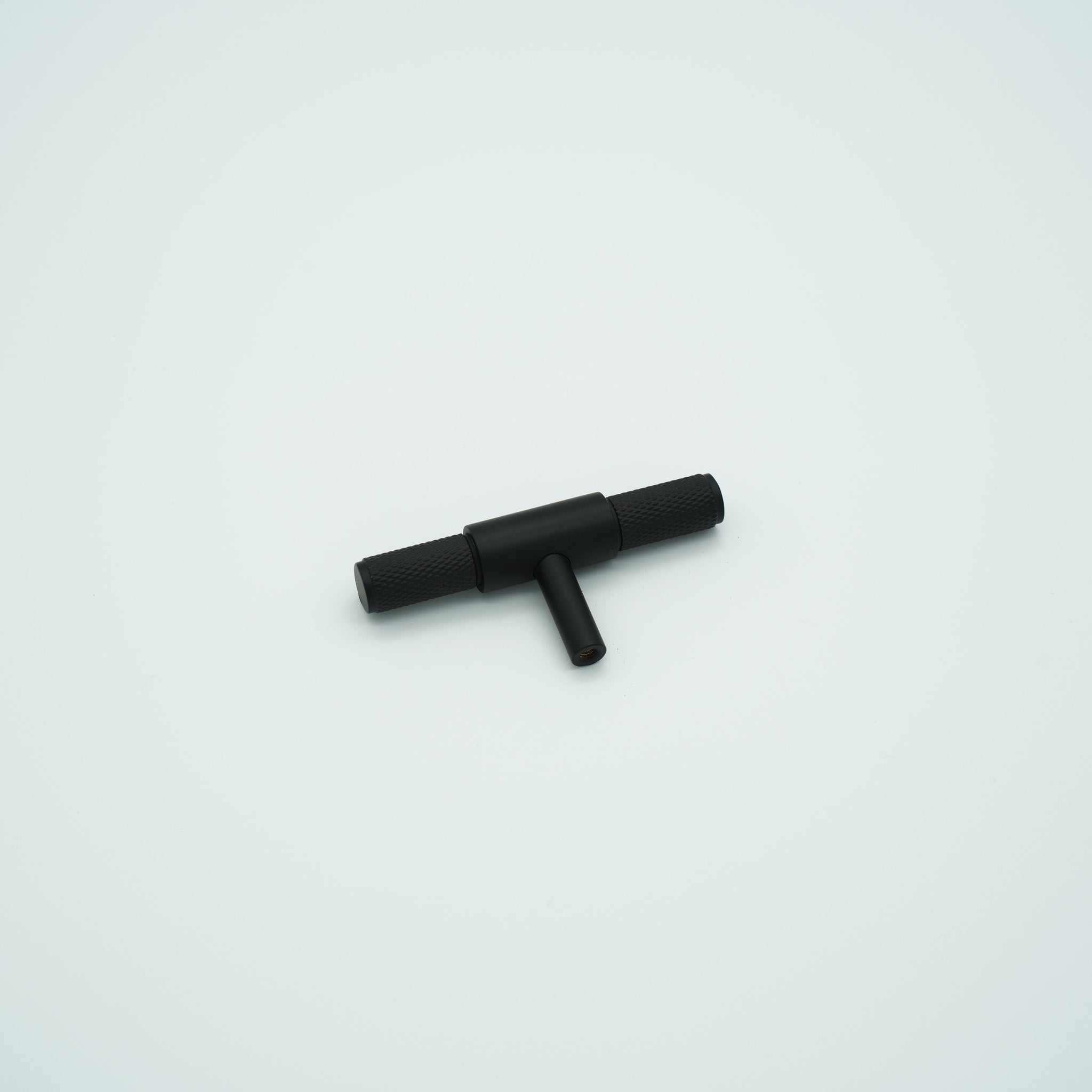 Knox Knurled Solid Brass Cabinet T-Bar Knob