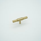 Knox Knurled Solid Brass Cabinet T-Bar Knob