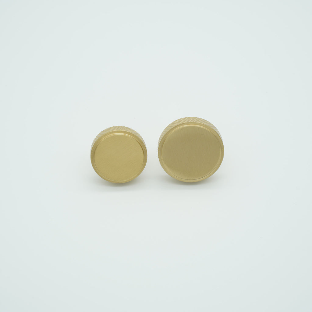 Knox Round Knob Solid Brass Cabinet Knob