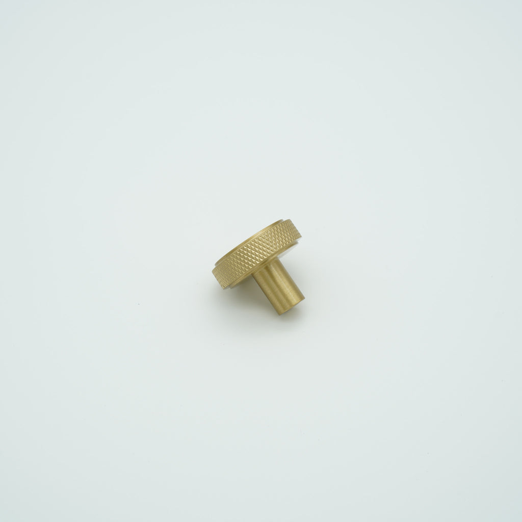 Knox Round Knob Solid Brass Cabinet Knob