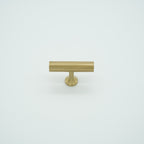 Ridge T-Bar Knob Solid Brass Cabinet Knob