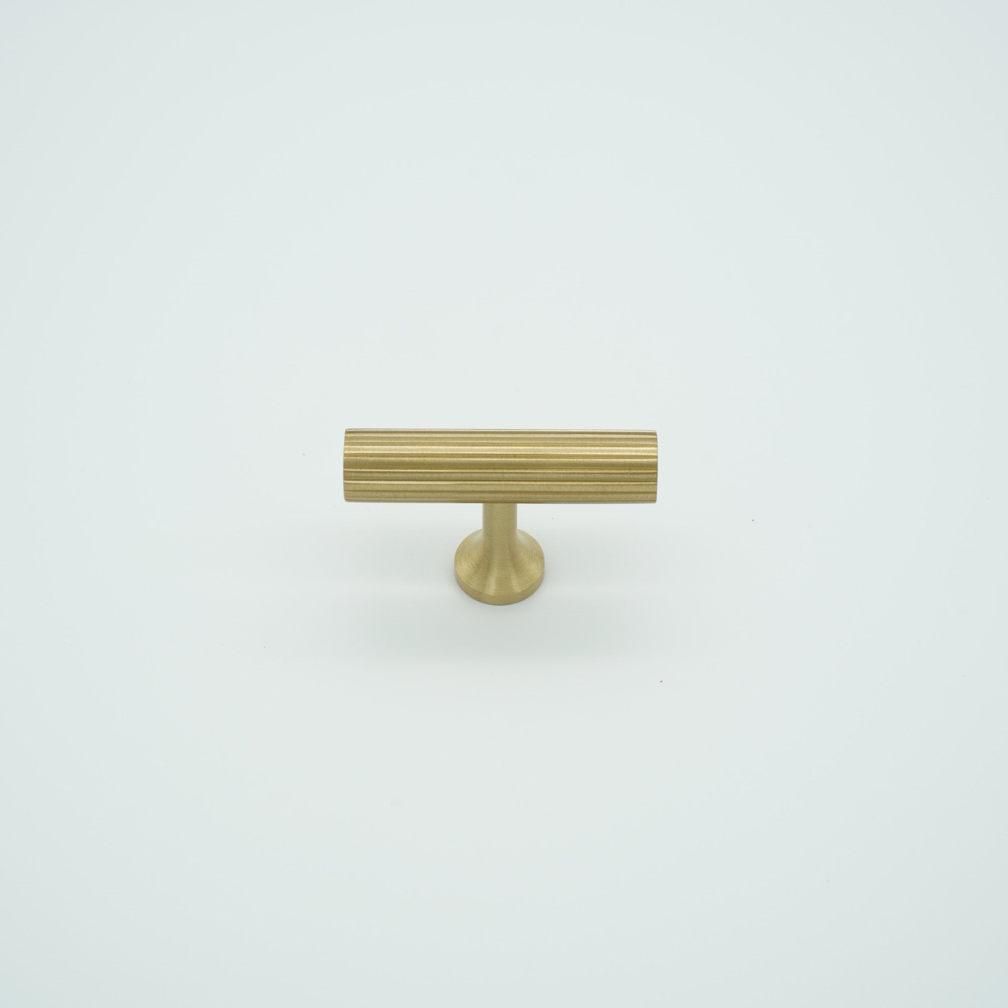Ridge T-Bar Knob Solid Brass Cabinet Knob