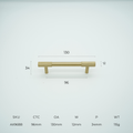 Apex Solid Brass Cabinet Handle