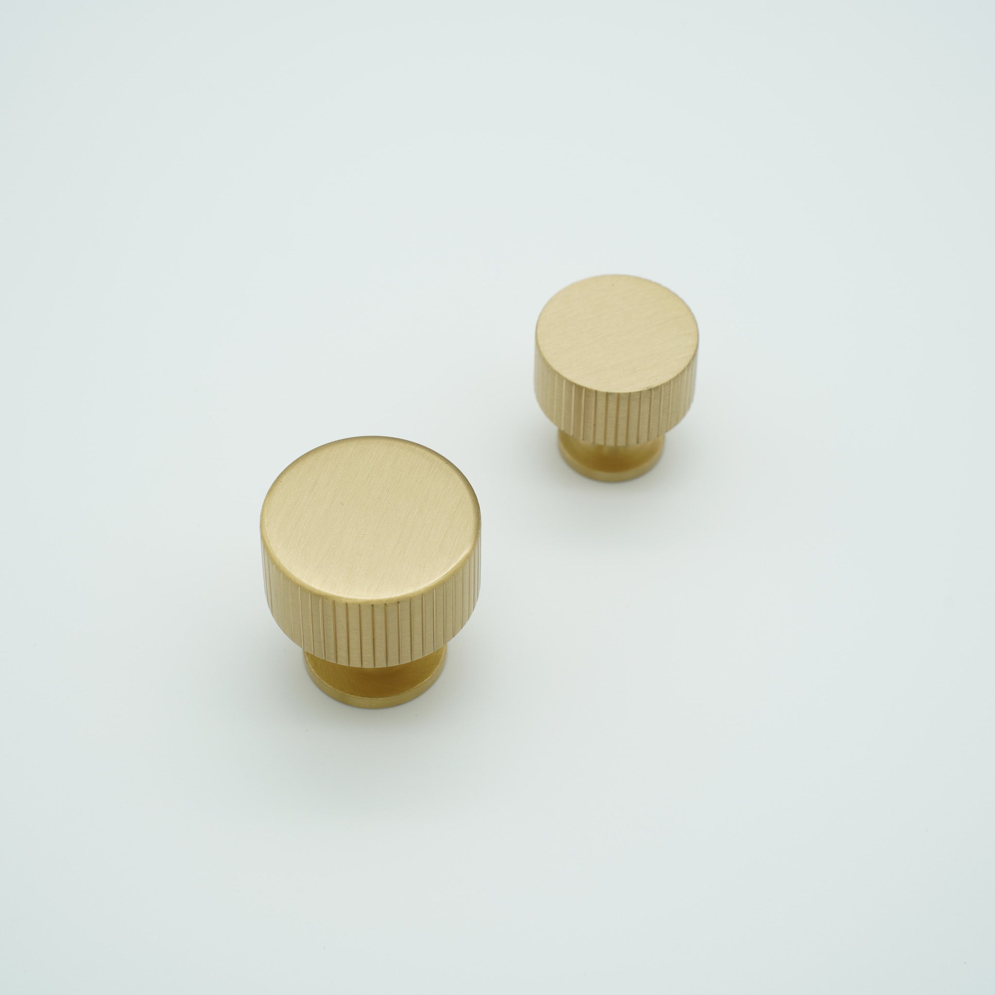 Ridge Fluted Solid Brass Cabinet Knob