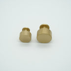 Ridge Fluted Solid Brass Cabinet Knob