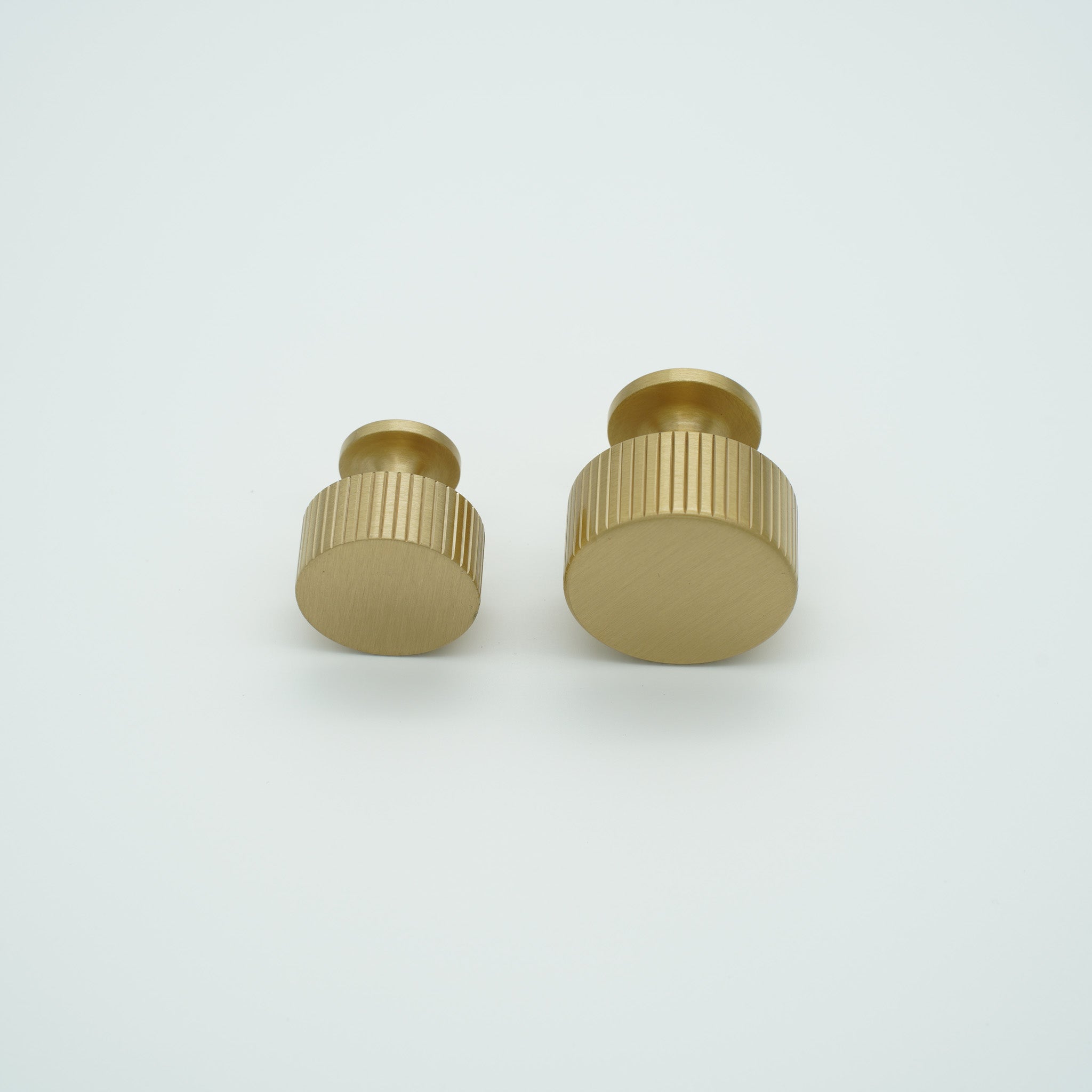 Ridge Fluted Solid Brass Cabinet Knob