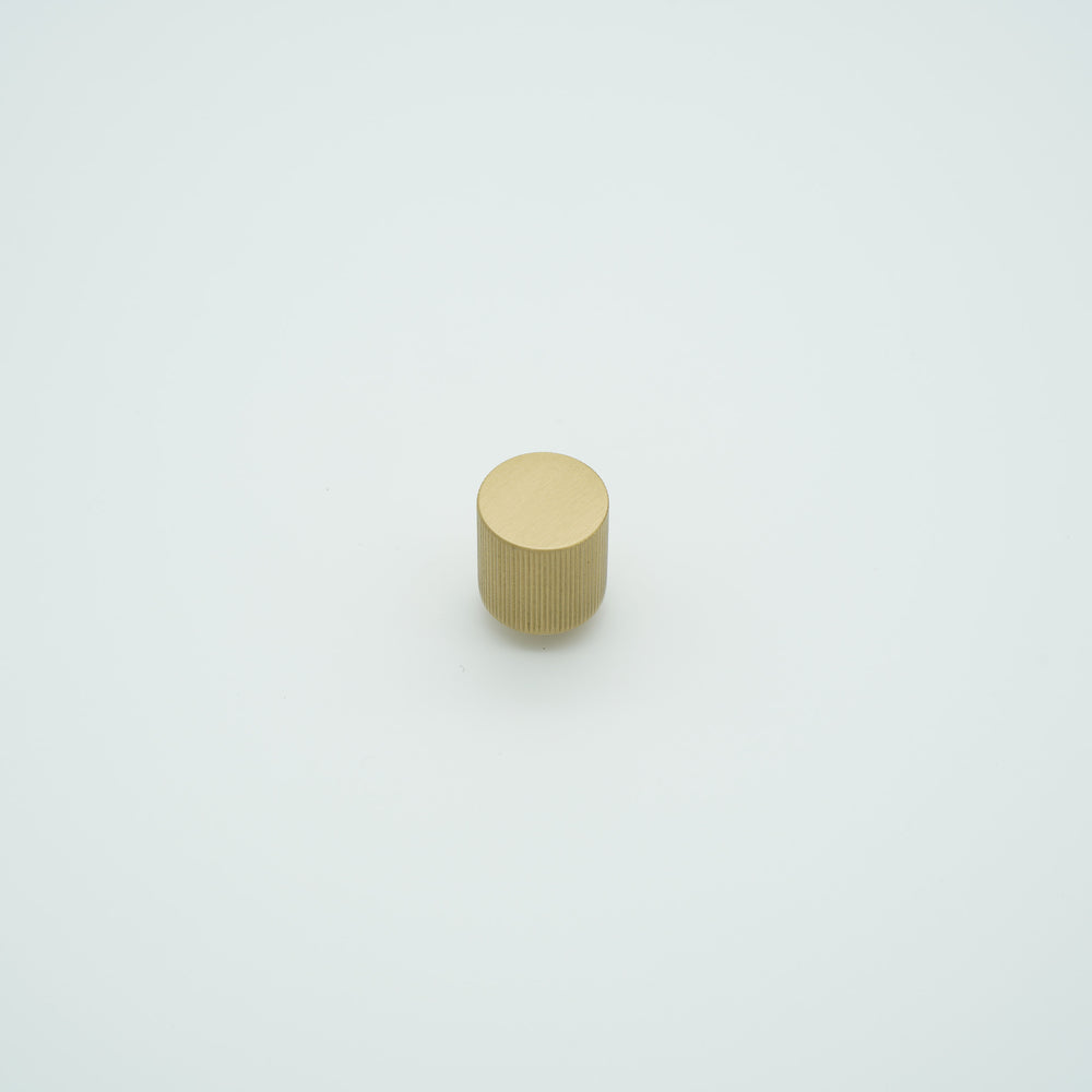 Vento Cylinder Knob Solid Brass Cabinet Knob
