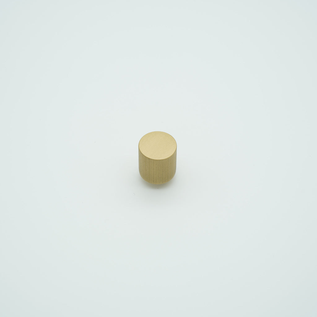Vento Cylinder Knob Solid Brass Cabinet Knob