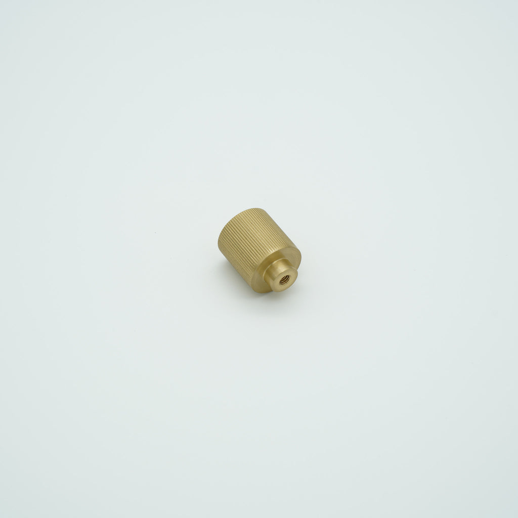 Vento Cylinder Knob Solid Brass Cabinet Knob