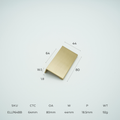 EdgeLine Solid Brass Lip Pull Cabinet Handle