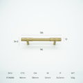 Facet Solid Brass Cabinet Handle
