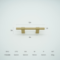 Forge Solid Brass Cabinet Handle