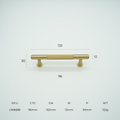 Linea Solid Brass Cabinet Handle