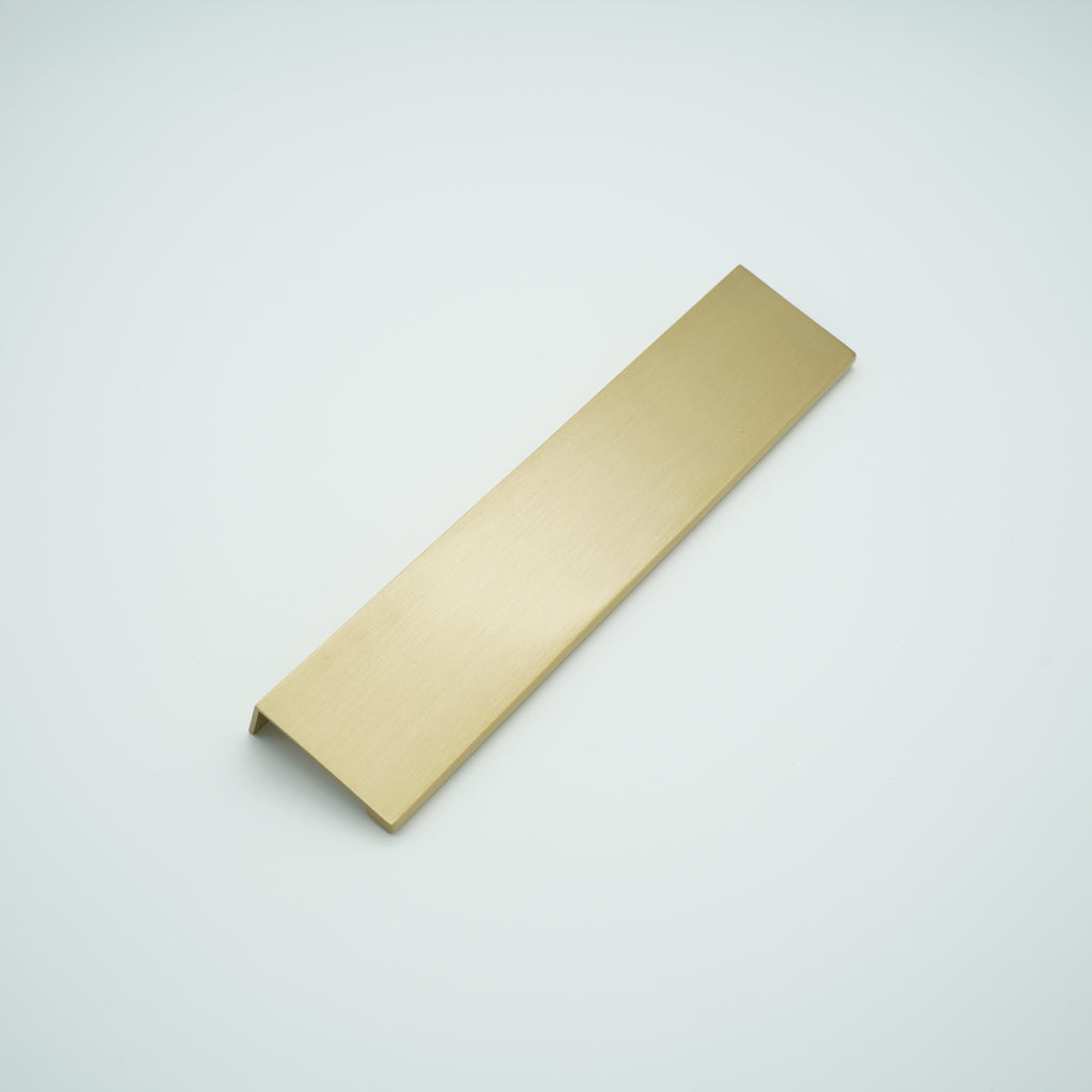 EdgeLine Solid Brass Lip Pull Cabinet Handle