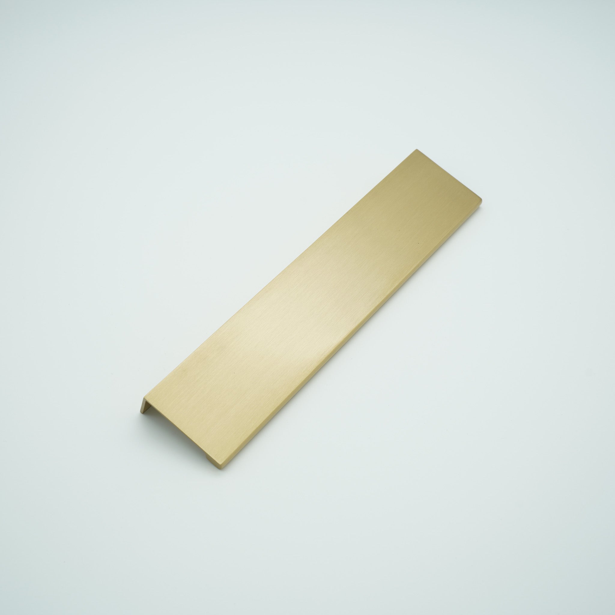 EdgeLine Solid Brass Lip Pull Cabinet Handle