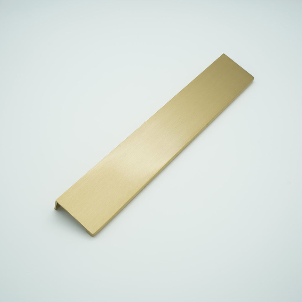 EdgeLine Solid Brass Lip Pull Cabinet Handle