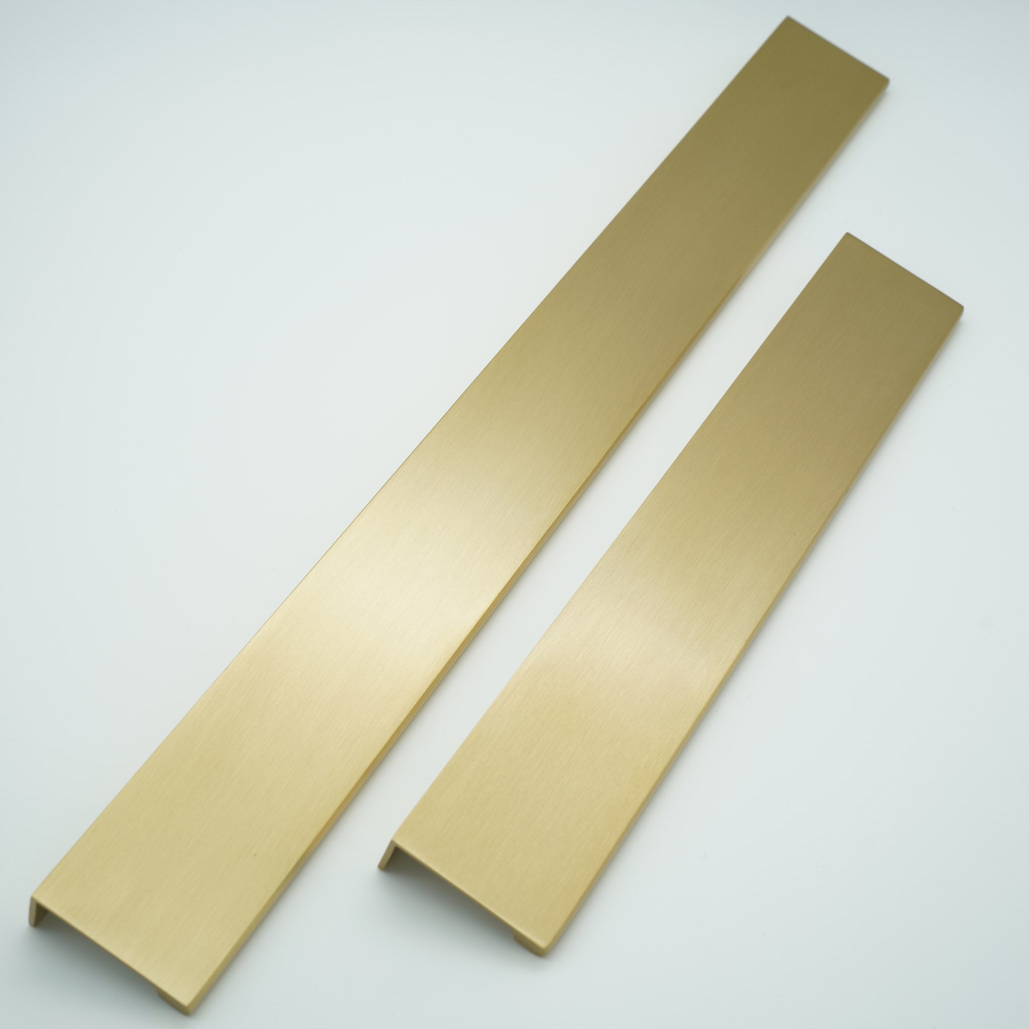 EdgeLine Solid Brass Lip Pull Cabinet Handle