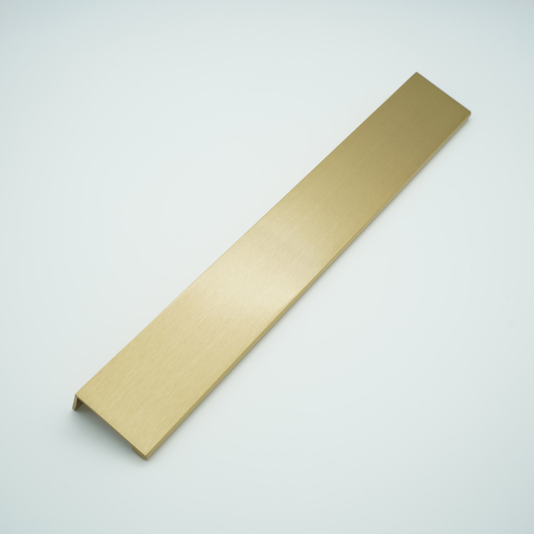 EdgeLine Solid Brass Lip Pull Cabinet Handle