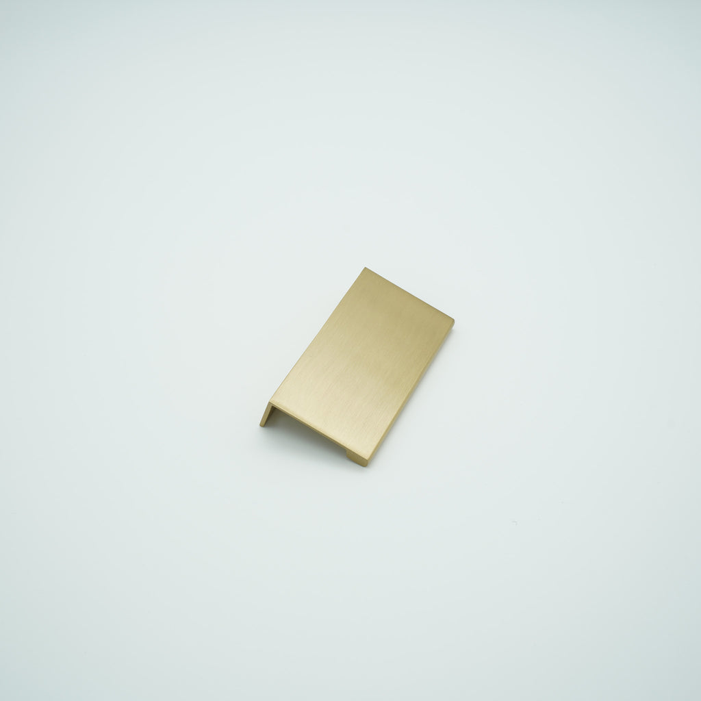 EdgeLine Solid Brass Lip Pull Cabinet Handle