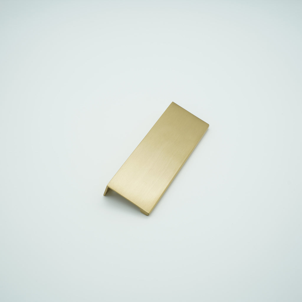 EdgeLine Solid Brass Lip Pull Cabinet Handle