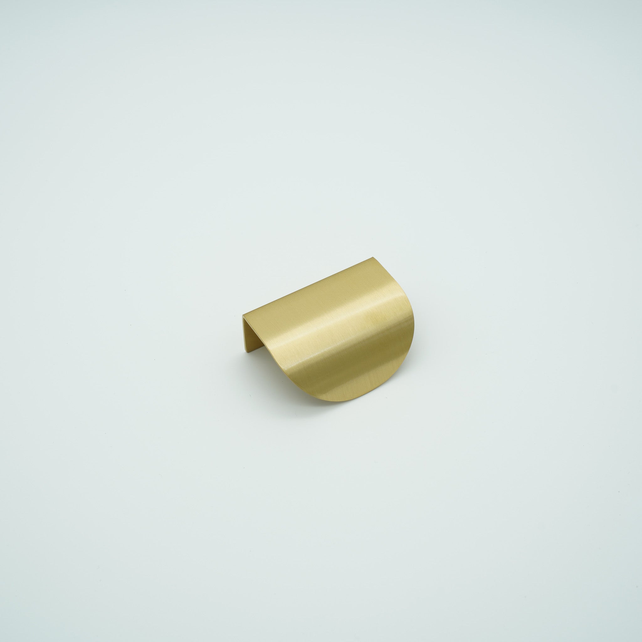 ArcFold Solid Brass Lip Pull Cabinet Handle