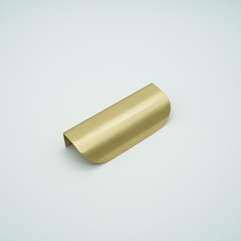 ArcFold Solid Brass Lip Pull Cabinet Handle