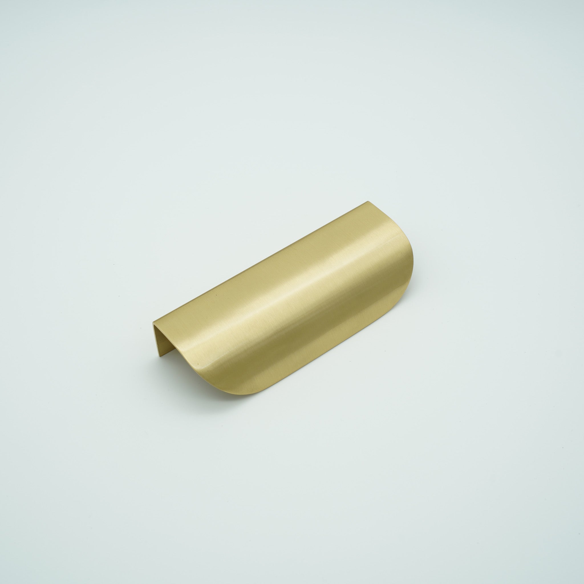 ArcFold Solid Brass Lip Pull Cabinet Handle